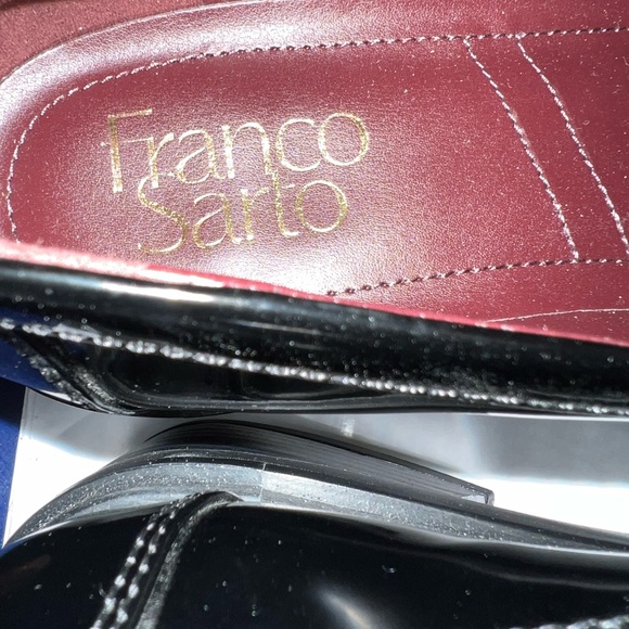 Franco Sarto - Gloria Black Loafers with Gold Accent - Picture 4 of 7